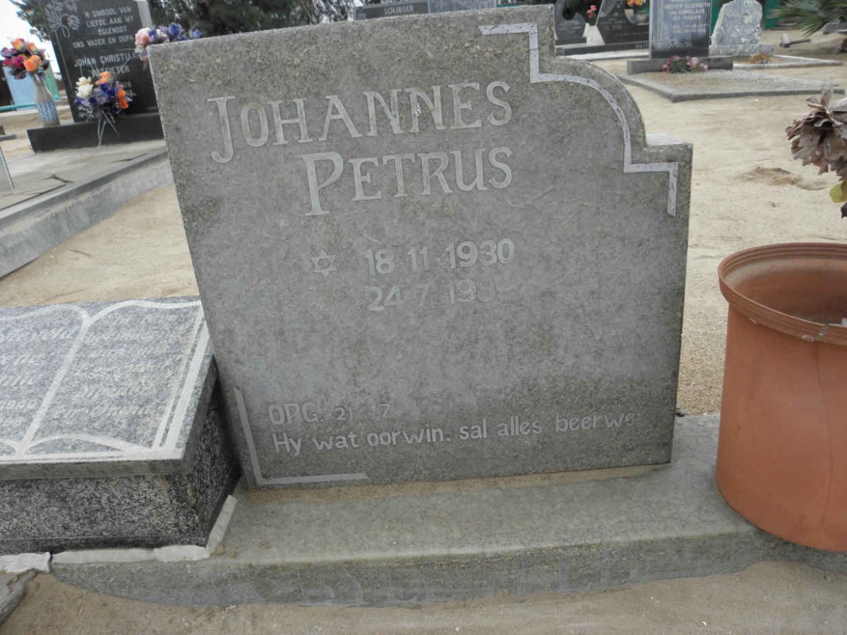 BYLEVELD Johannes Petrus 1930-1989