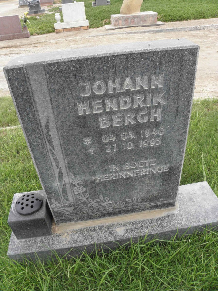 BERGH Johann Hendrik 1940-1995