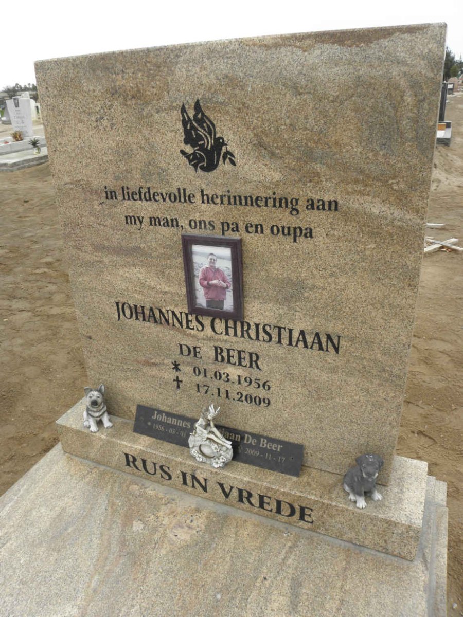 BEER Johannes Christiaan, de1956-2009