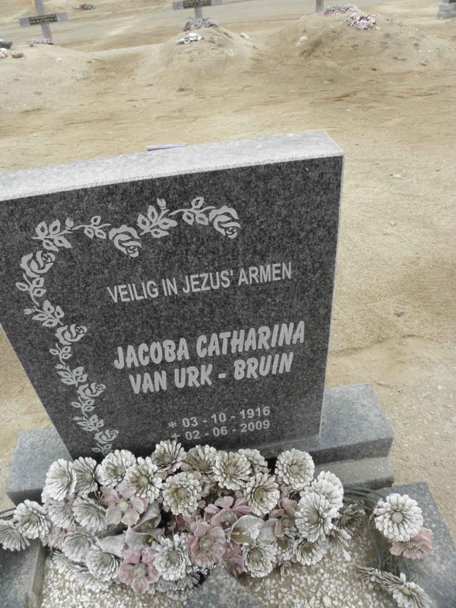 BRUIN Jacoba Catharina, Urk van 1916-2009