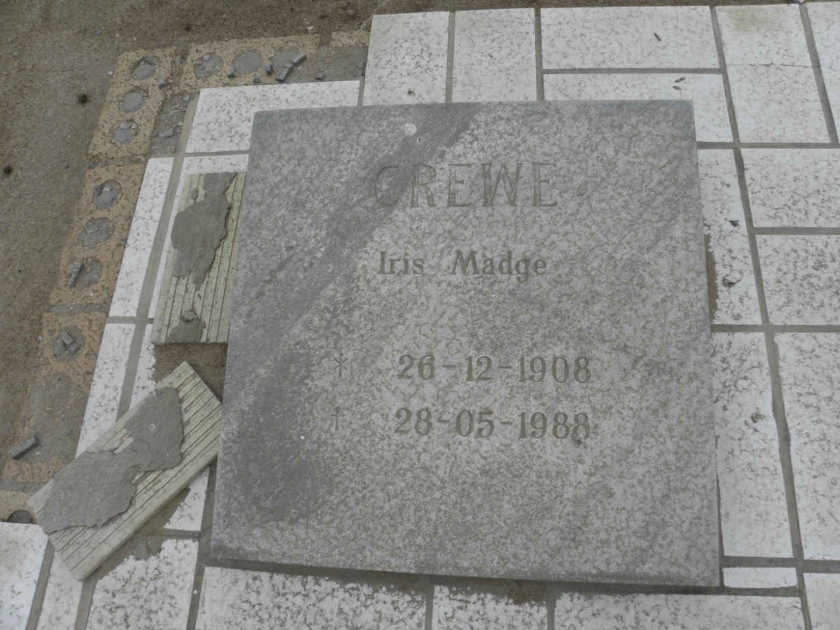 CREWE Iris Madge 1908-1988