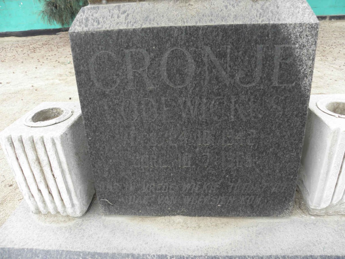 CRONJE Lodewickus 1942-1965