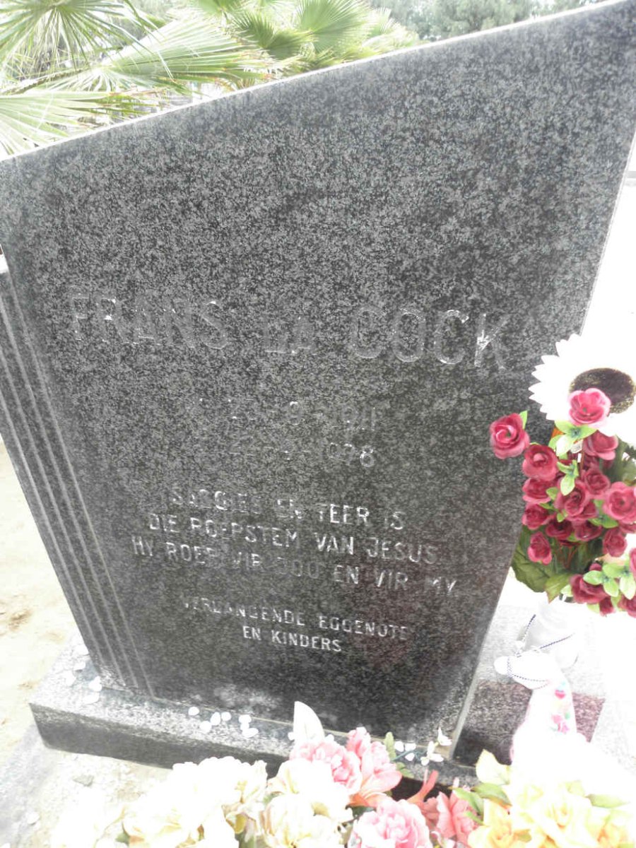 COCK Frans, la 1911-1978