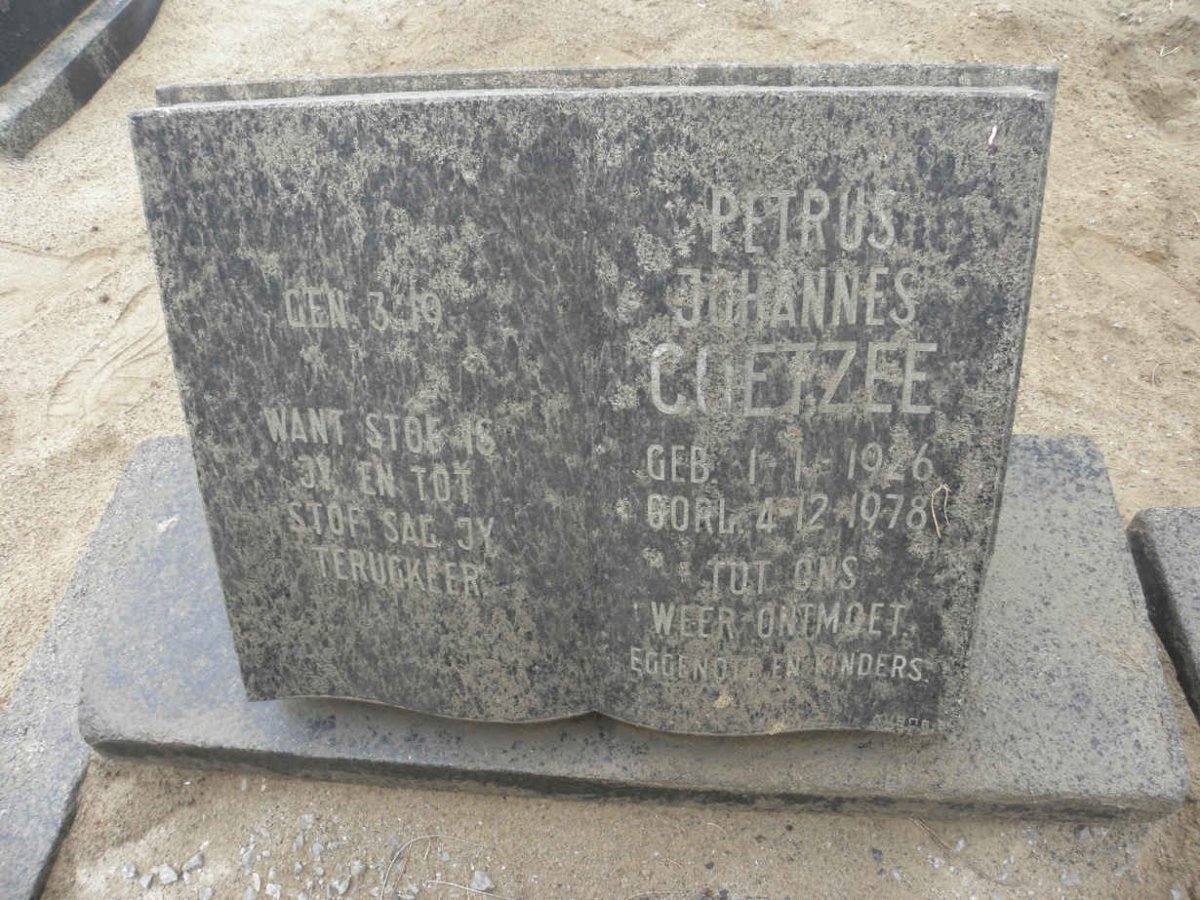 COETZEE Petrus Johannes 1926-1978