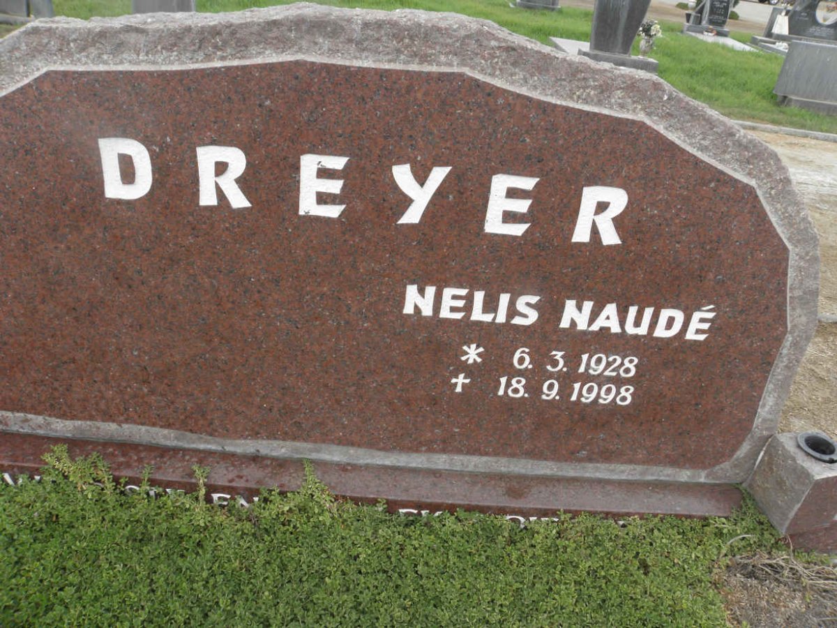 DREYER Nelis Naude 1928-1998