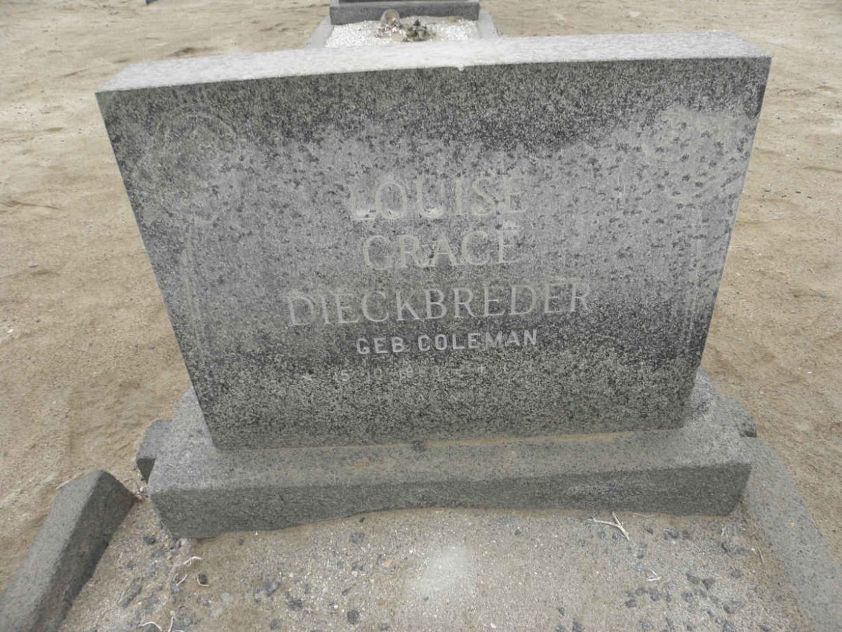 DIECKBREDER Louise Grace nee COLEMAN 1893-19?3