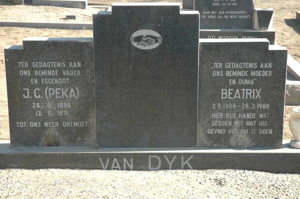 DYK J.C., van 1895-1971 &amp; Beatrix 1906-1988