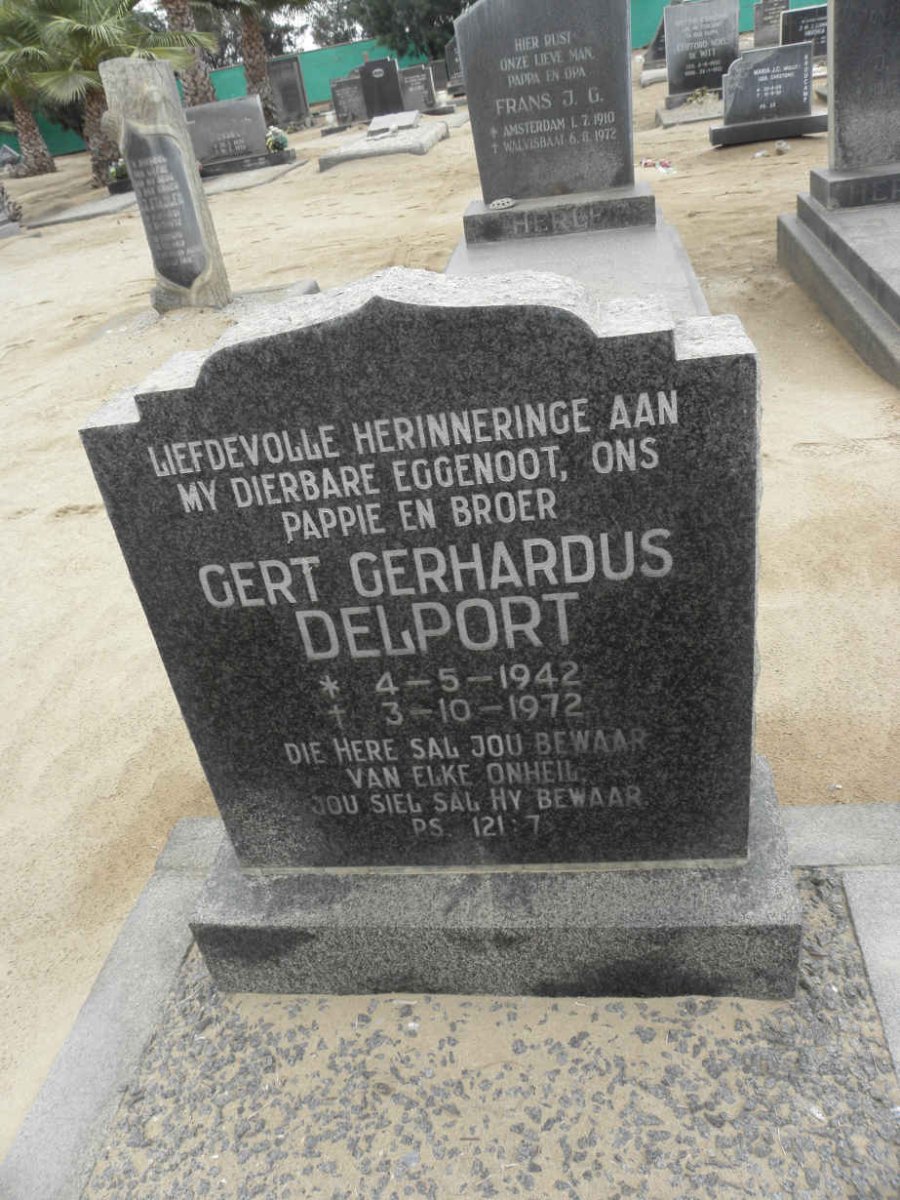 DELPORT Gert Gerhardus 1942-1972