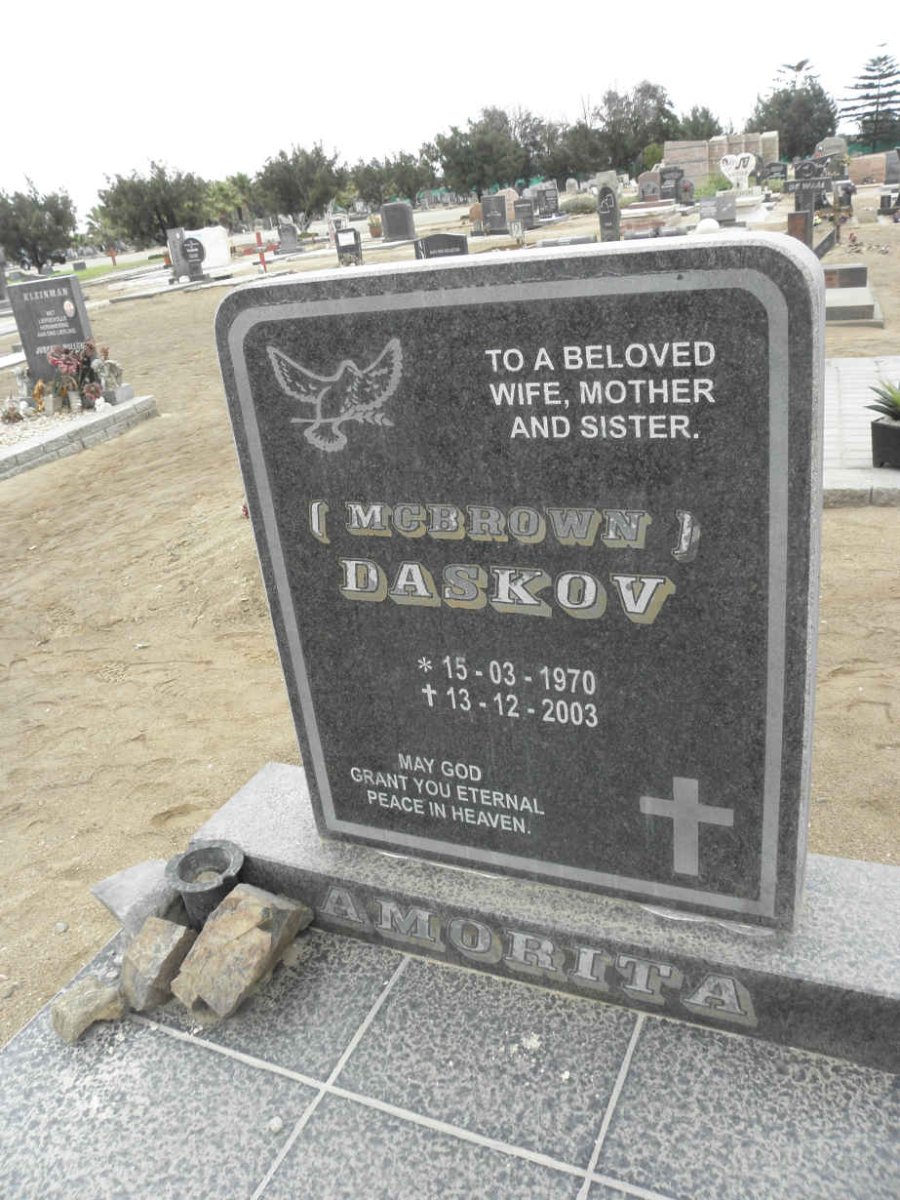 DASKOV Amorita nee MCBROWN 1970-2003