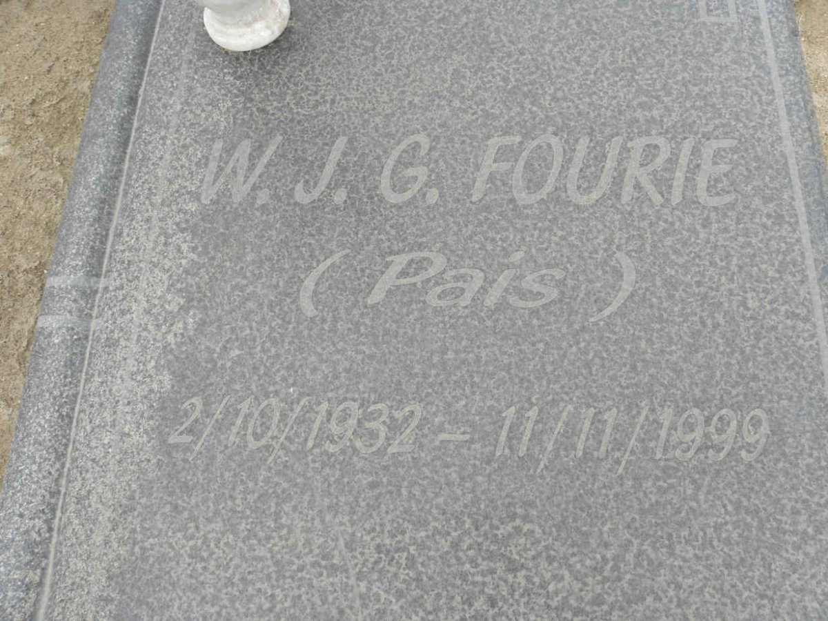 FOURIE W.J.G. 1932-1999