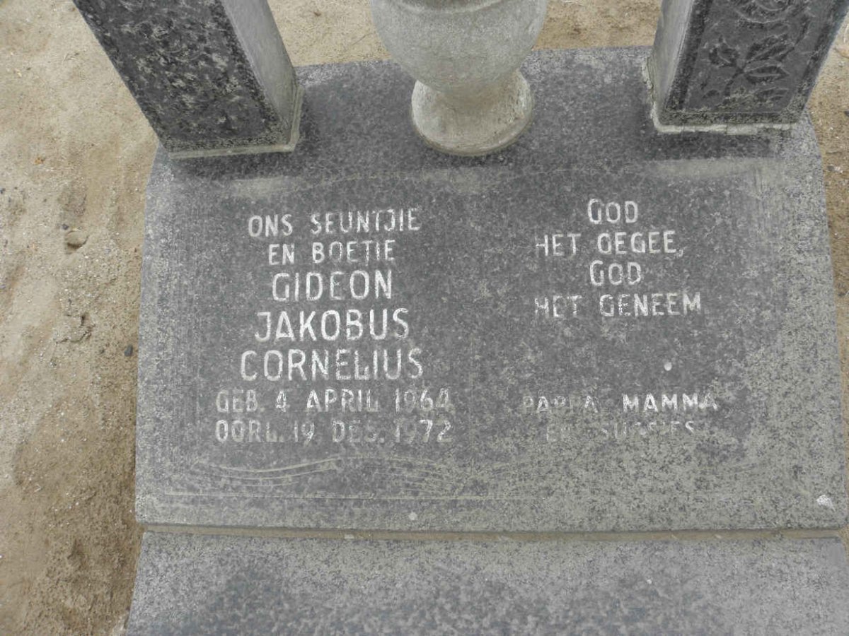 GOOSEN Gideon Jacobus Cornelius 1964-1972