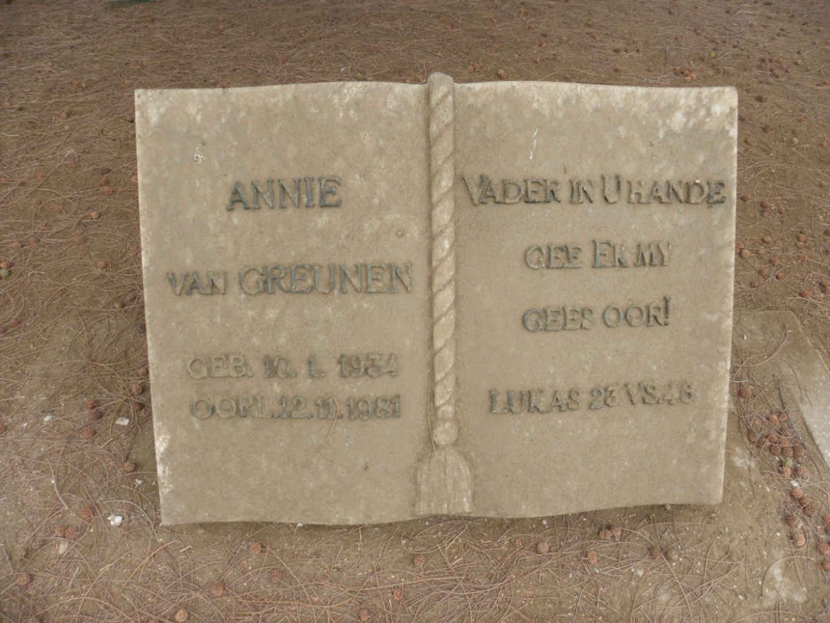 GREUNEN Anna, van 1934-1981