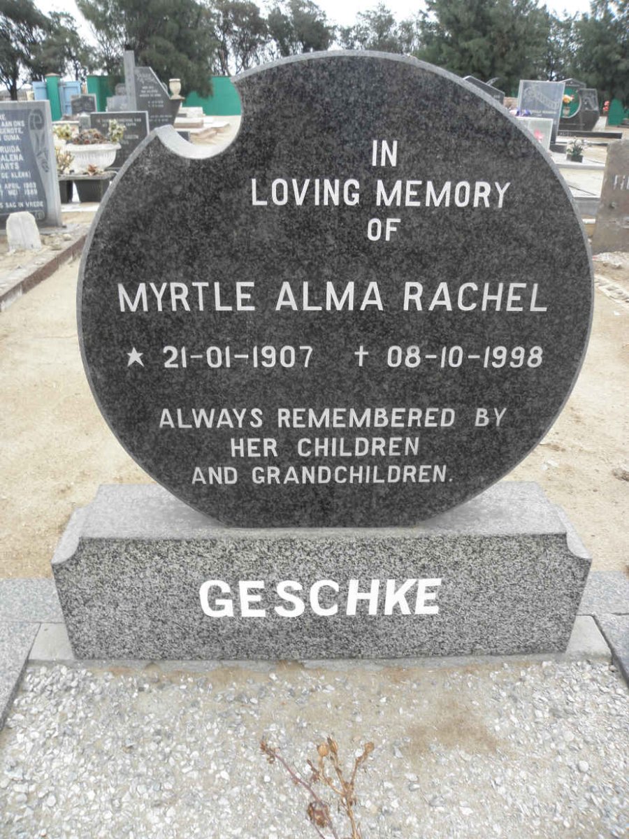 GESCHKE Myrtle Alma Rachel 1907-1998