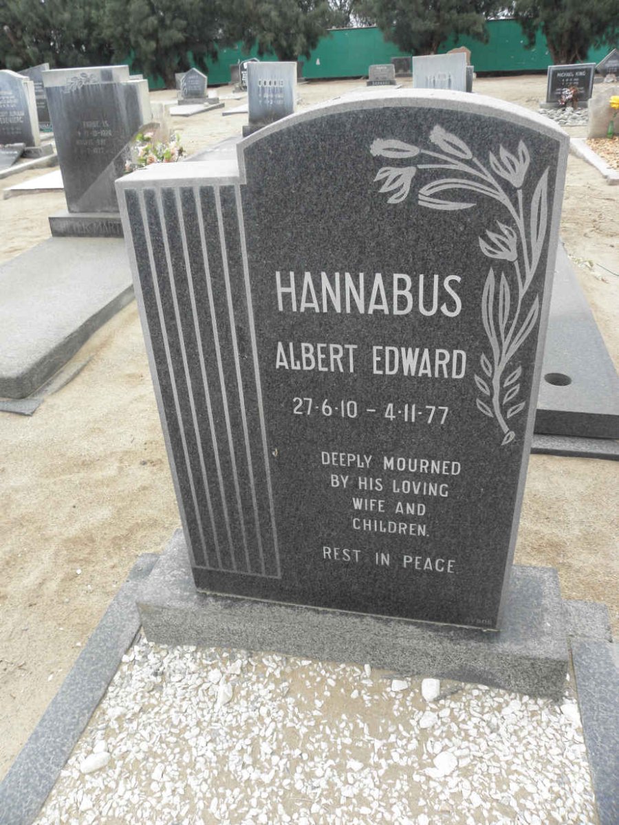 HANNABUS Albert Edward 1910-1977