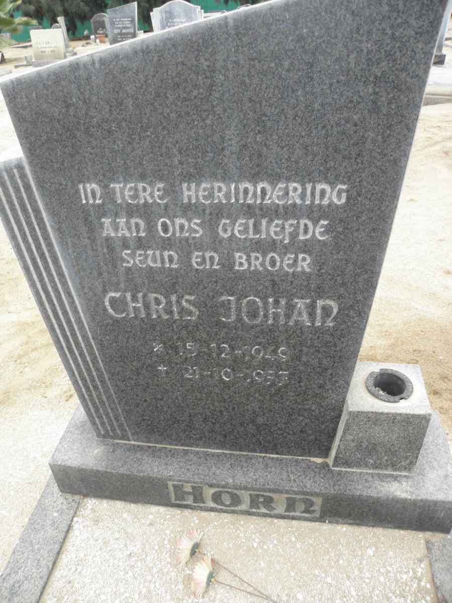 HORN Chris Johan 1949-1977