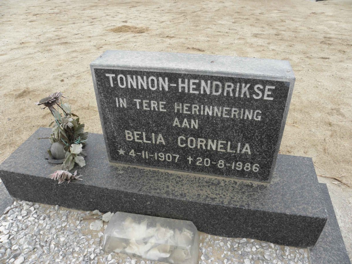 HENDRIKSE Belia Cornelia, Tonne 1907-1986