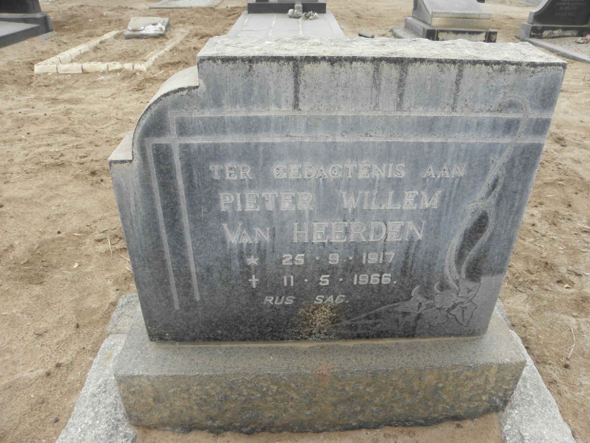 HEERDEN Pieter Willem, van 1917-1966
