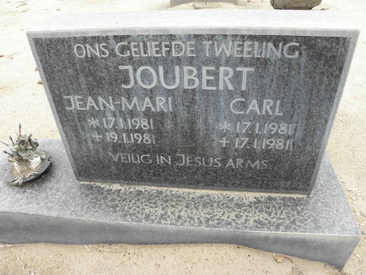 JOUBERT Jean-Mari 1981-1981 :: JOUBERT Carl 1981-1981