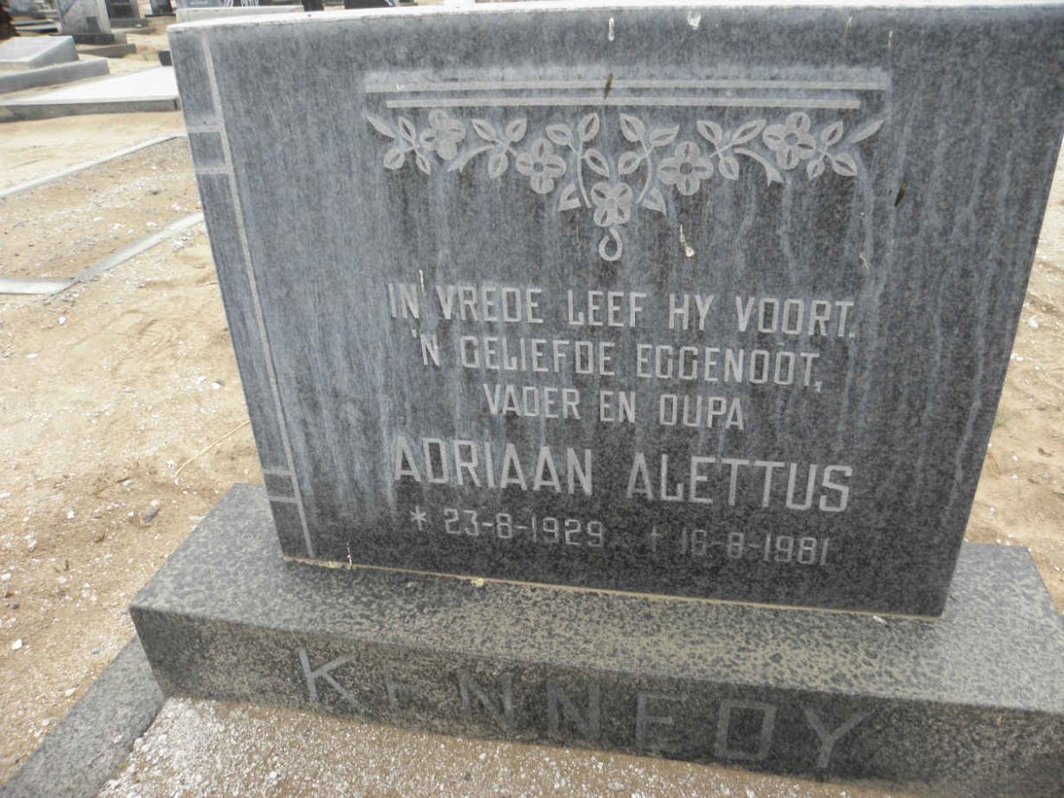 KENNEDY Adriaan Alettus 1929-1981