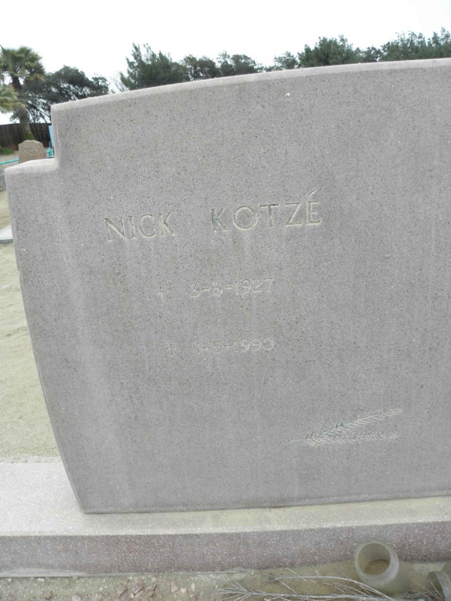 KOTZE Nick 1927-1990