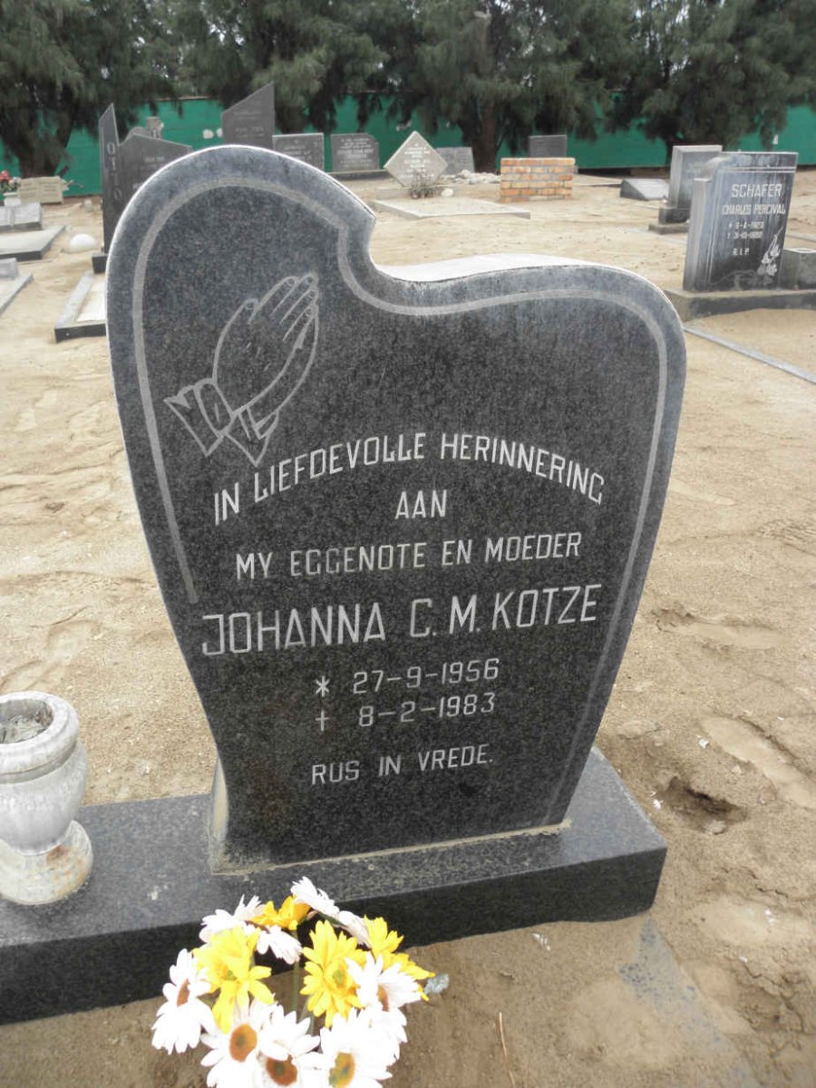 KOTZE Johanna C.M. 1956-1983