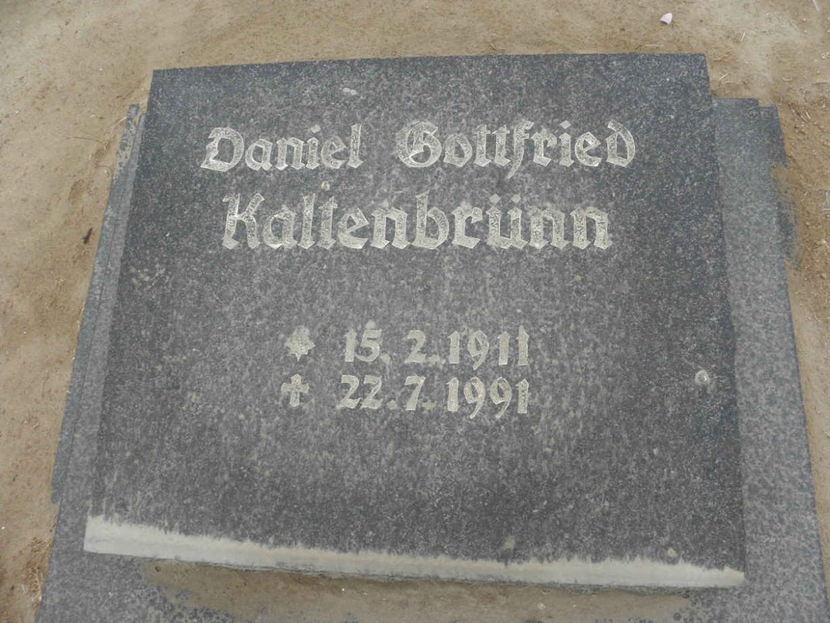KALTENBRŰNN Daniel Gottfried 1911-1991