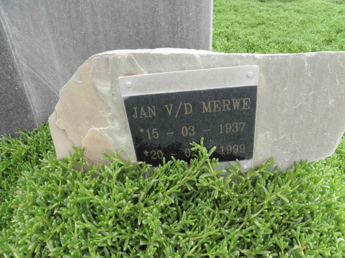 MERWE Jan, v.d. 1937-1999