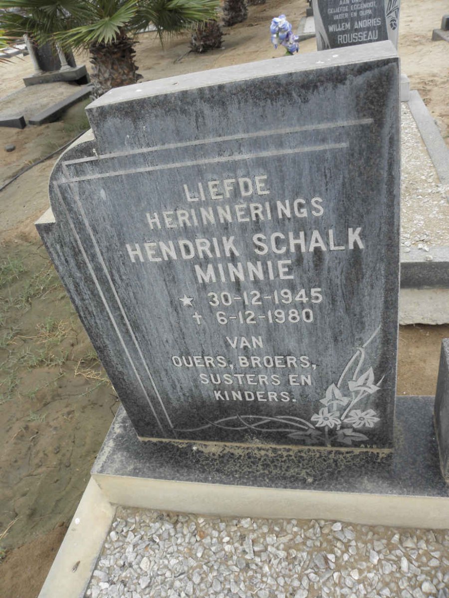 MINNIE Hendrik Schalk 1945-1980