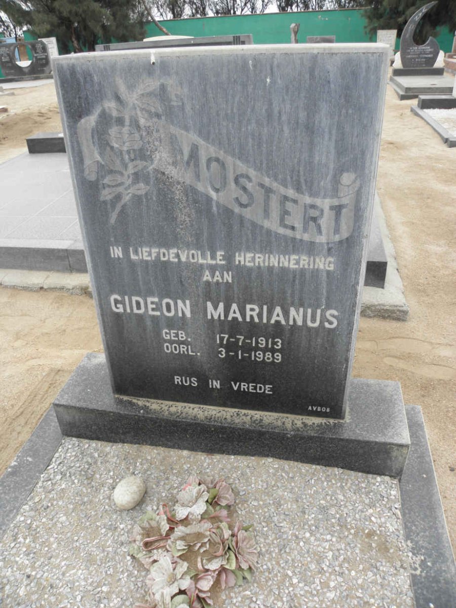 MOSTERT Gideon Marianus 1913-1989