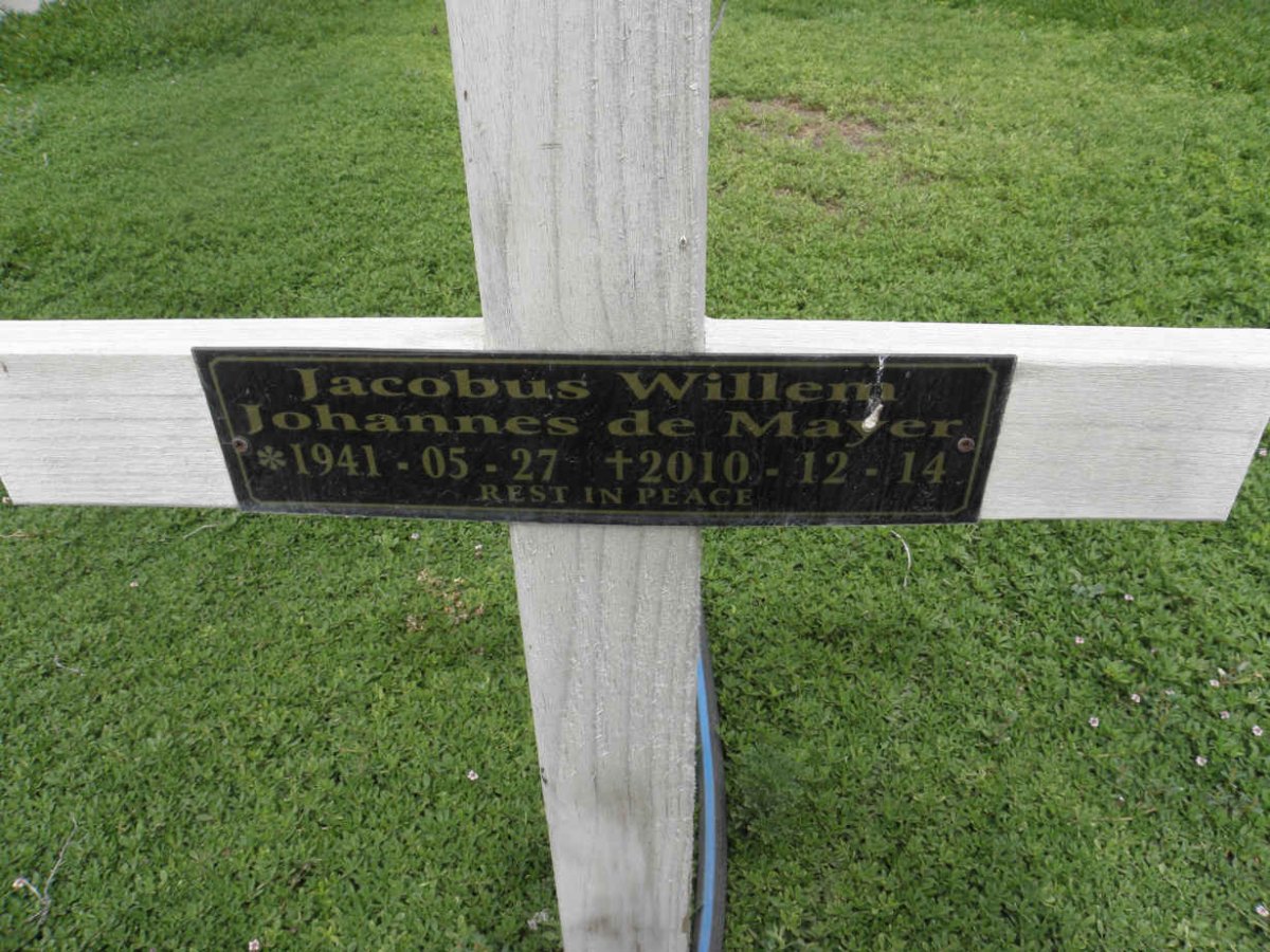MAYER Jacobus Willem Johannes, de 1941-2010