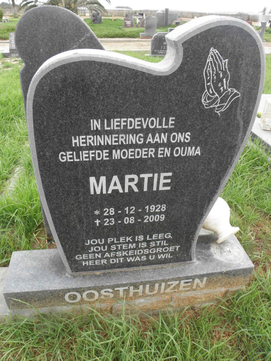 OOSTHUIZEN Martie1928-2009