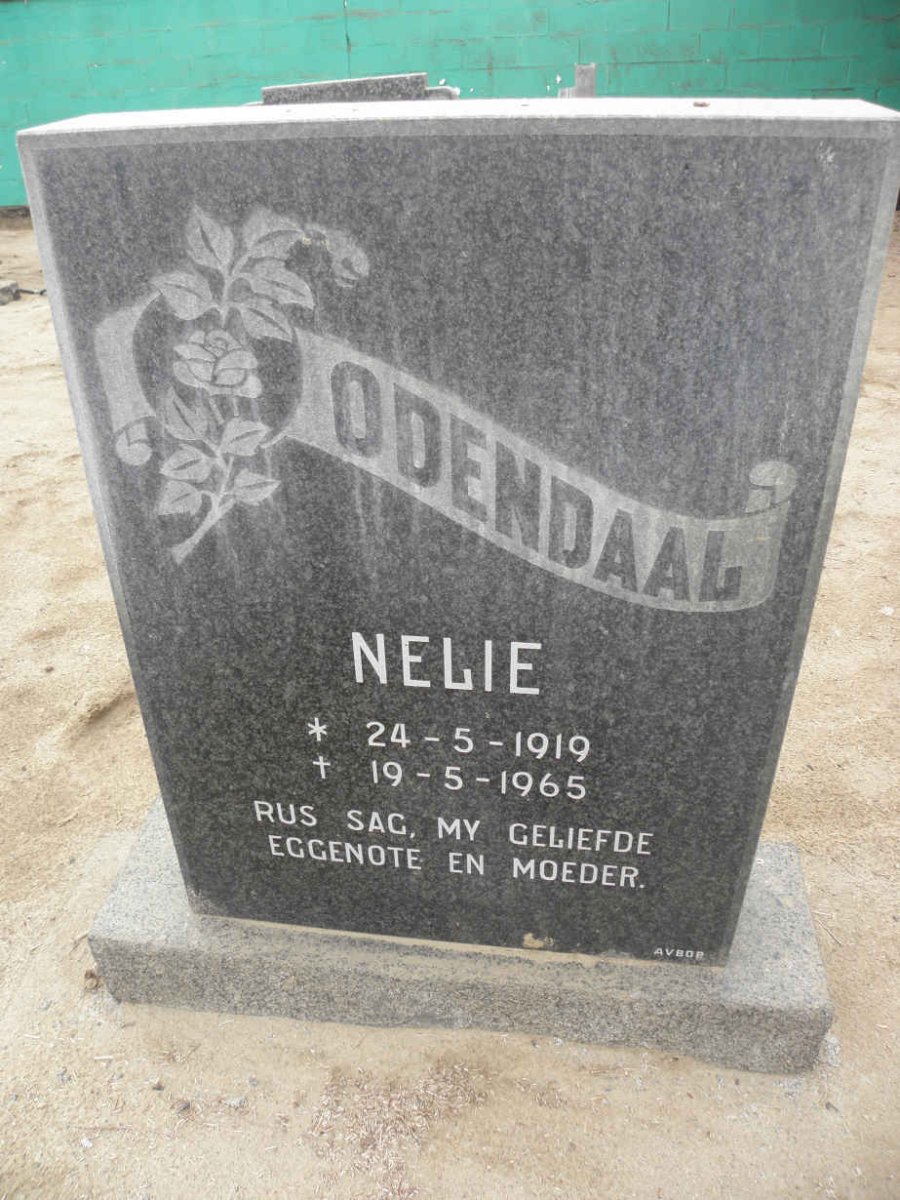 ODENDAAL Nelie 1919-1965