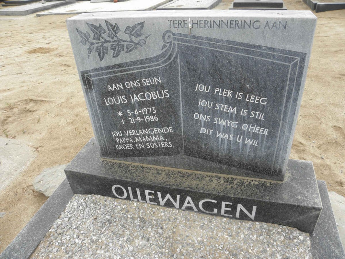 OLLEWAGEN Louis Jacobus 1973-1986