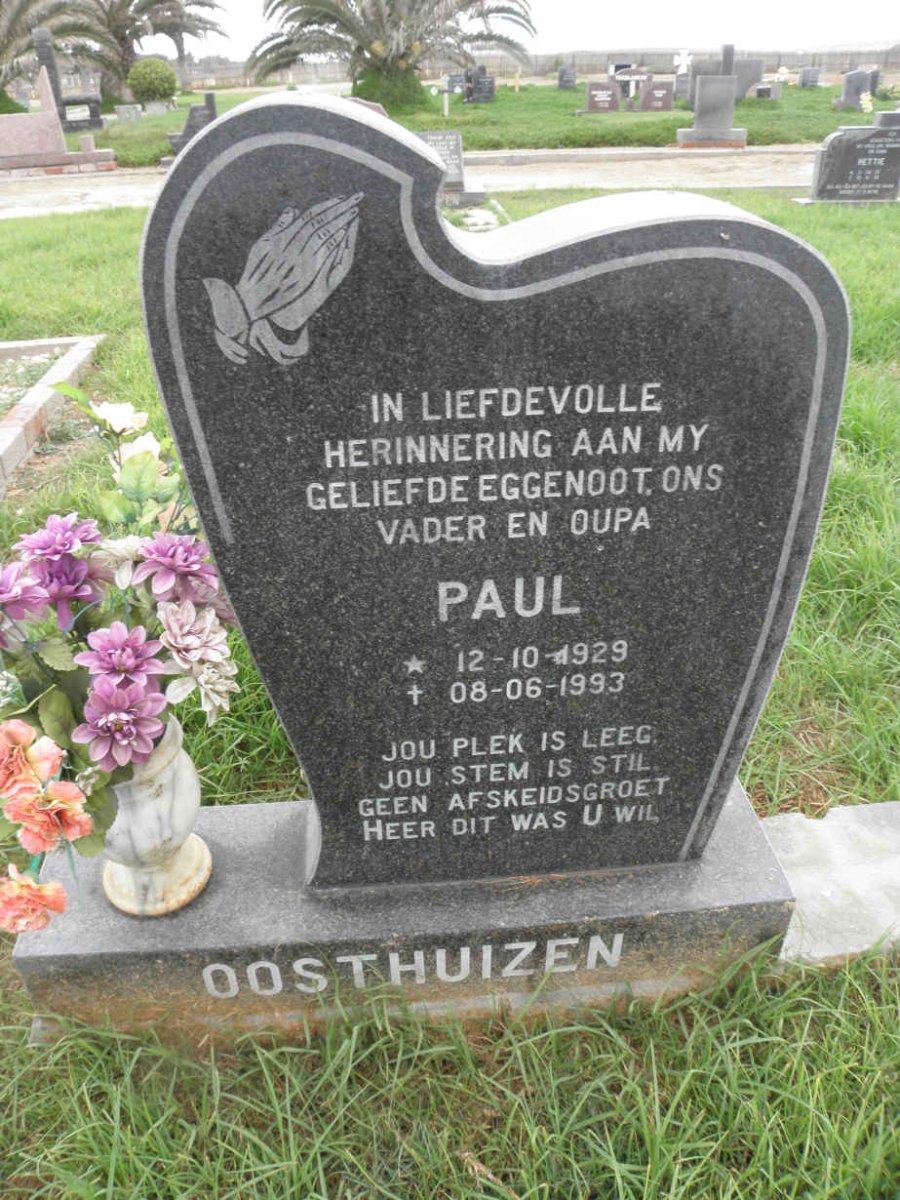 OOSTHUIZEN Paul 1929-1993