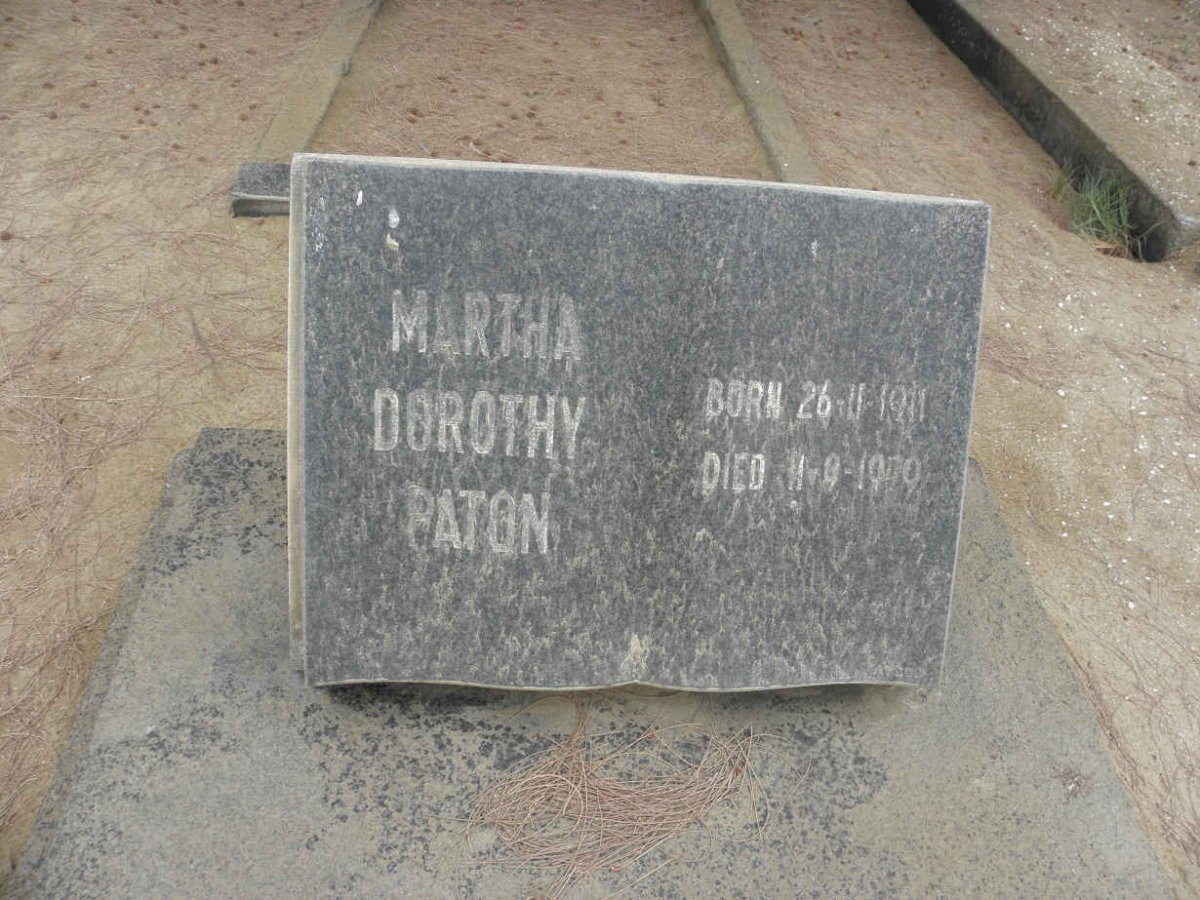 PATON Martha Dorothy 1911-1970