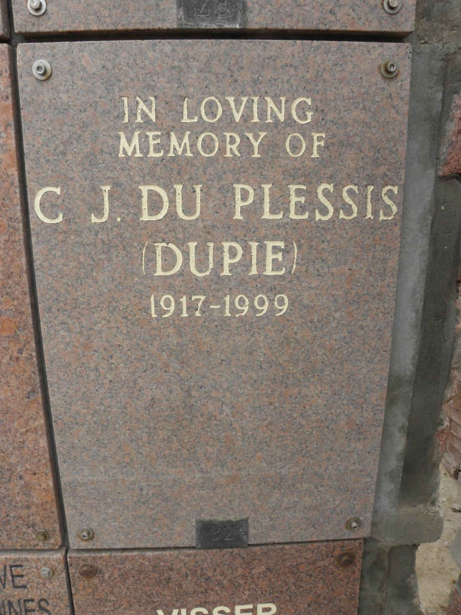 PLESSIS C.J., du 1917-1999