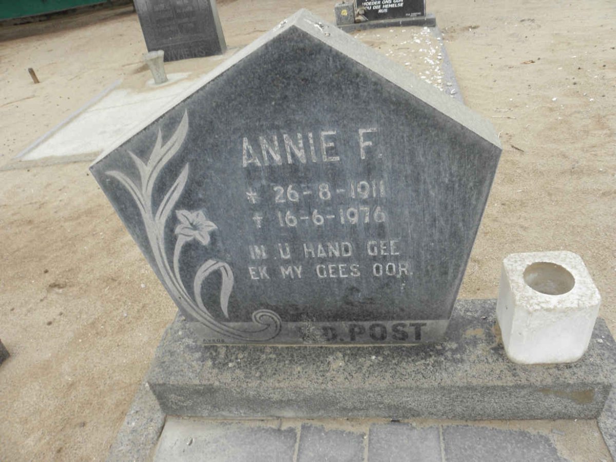 POST Annie F., v.d. 1911-1976