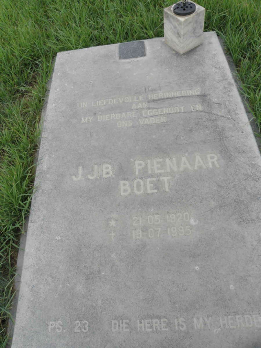 PIENAAR J.J.B. 1920-1995