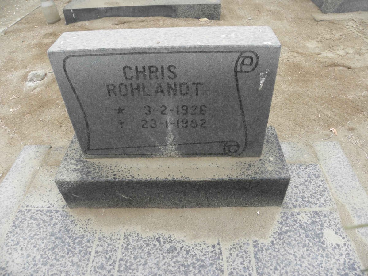 ROHLANDT Chris 1926-1982