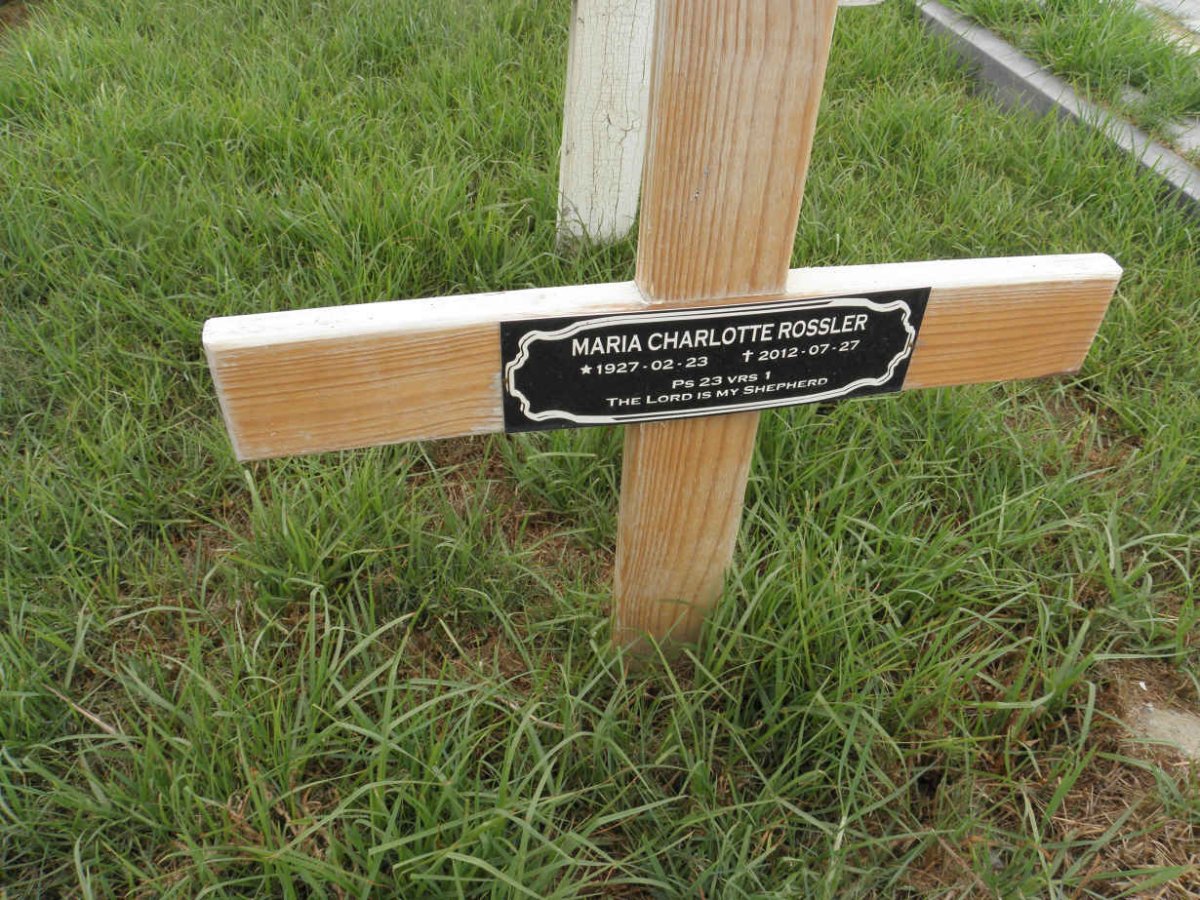 ROSSLER Maria Charlotte 1927-2012