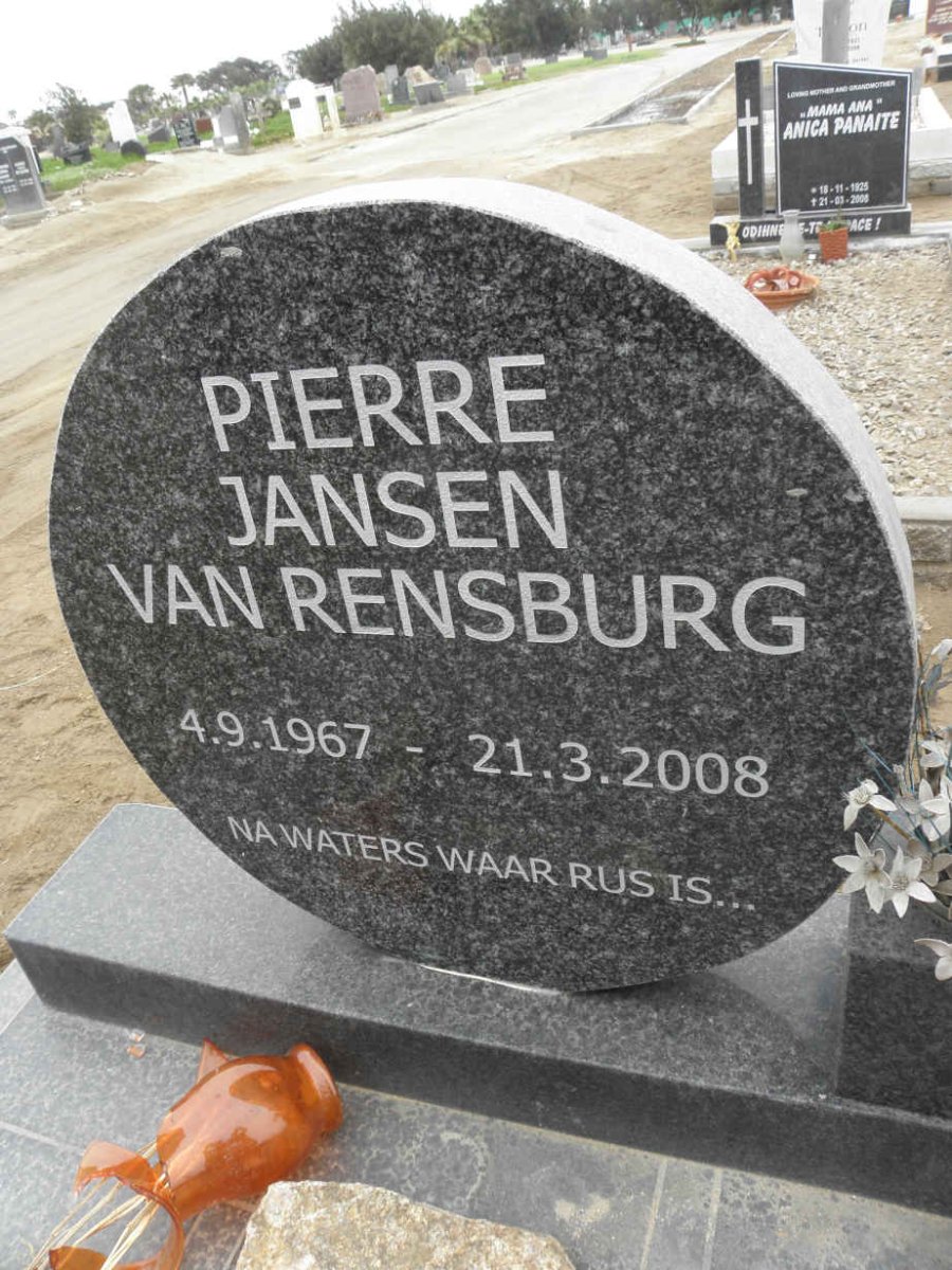 RENSBURG Pierre, Jansen van 1967-2008