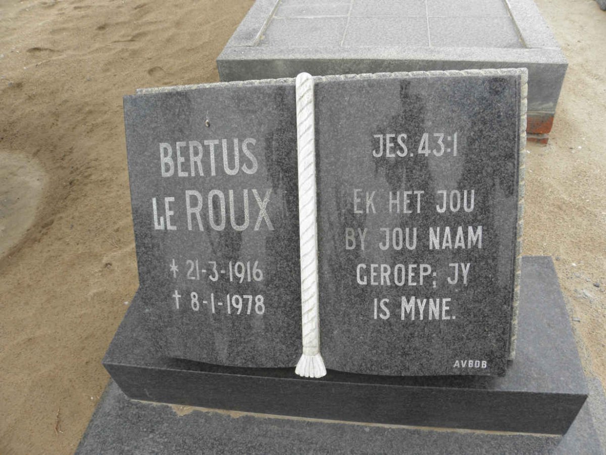 ROUX Bertus, le 1916-1978