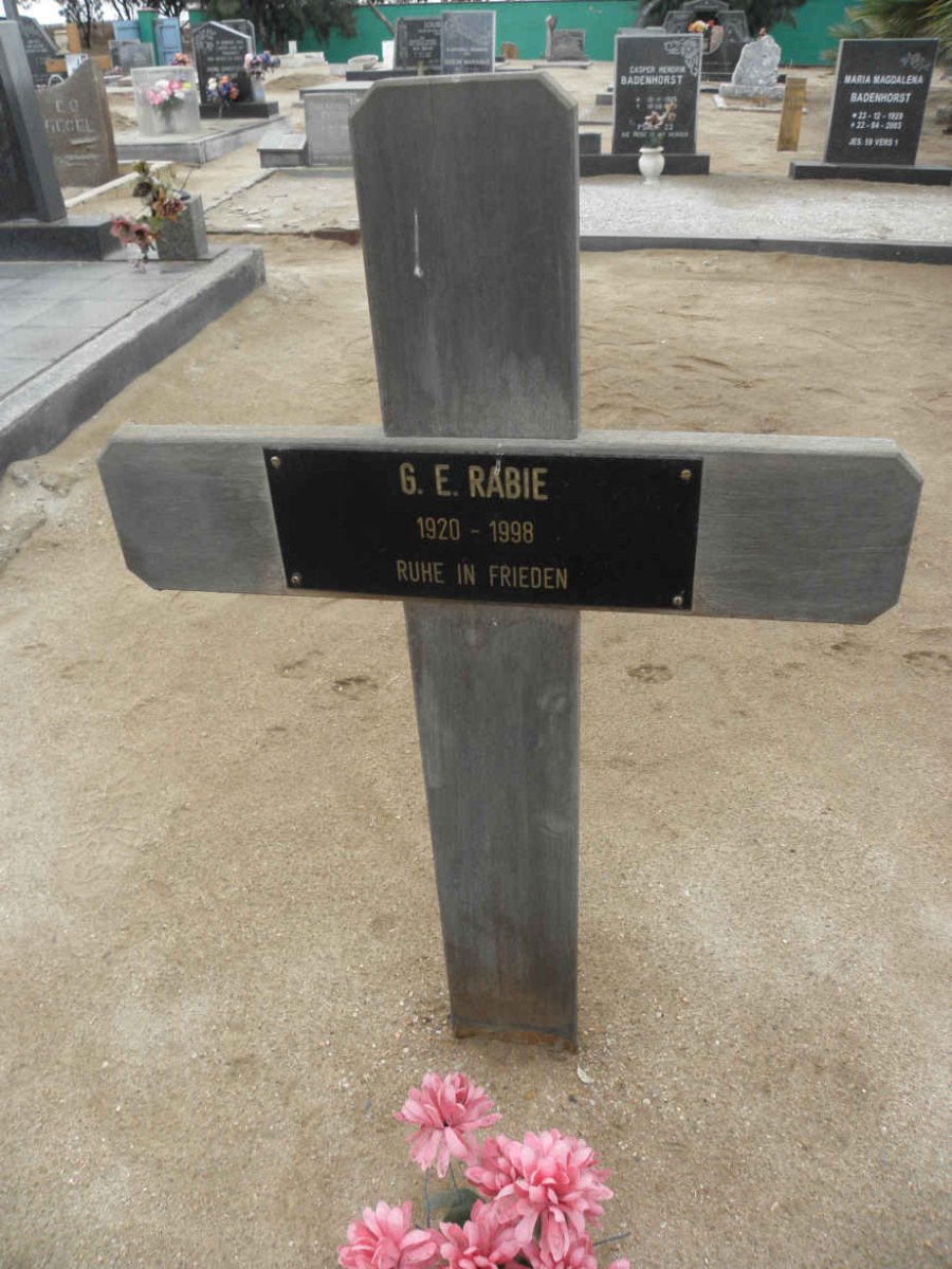 RABIE G.E. 1920-1998