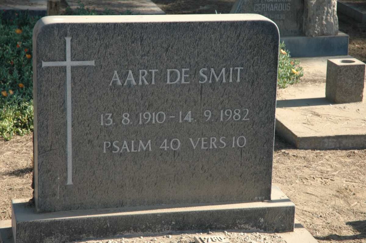 SMIT Aart, de 1910-1982