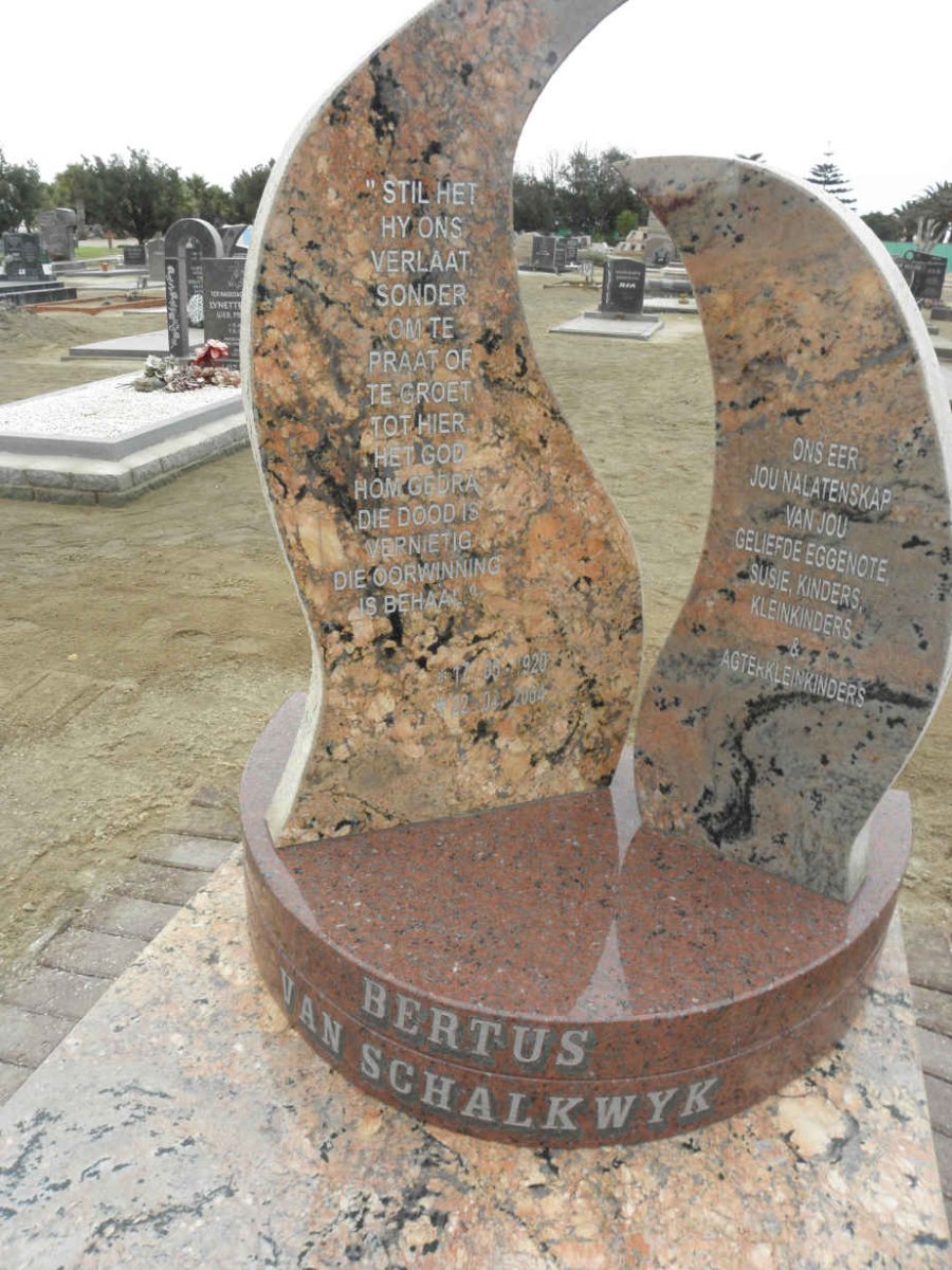 SCHALKWYK Bertus, van 1920-2004