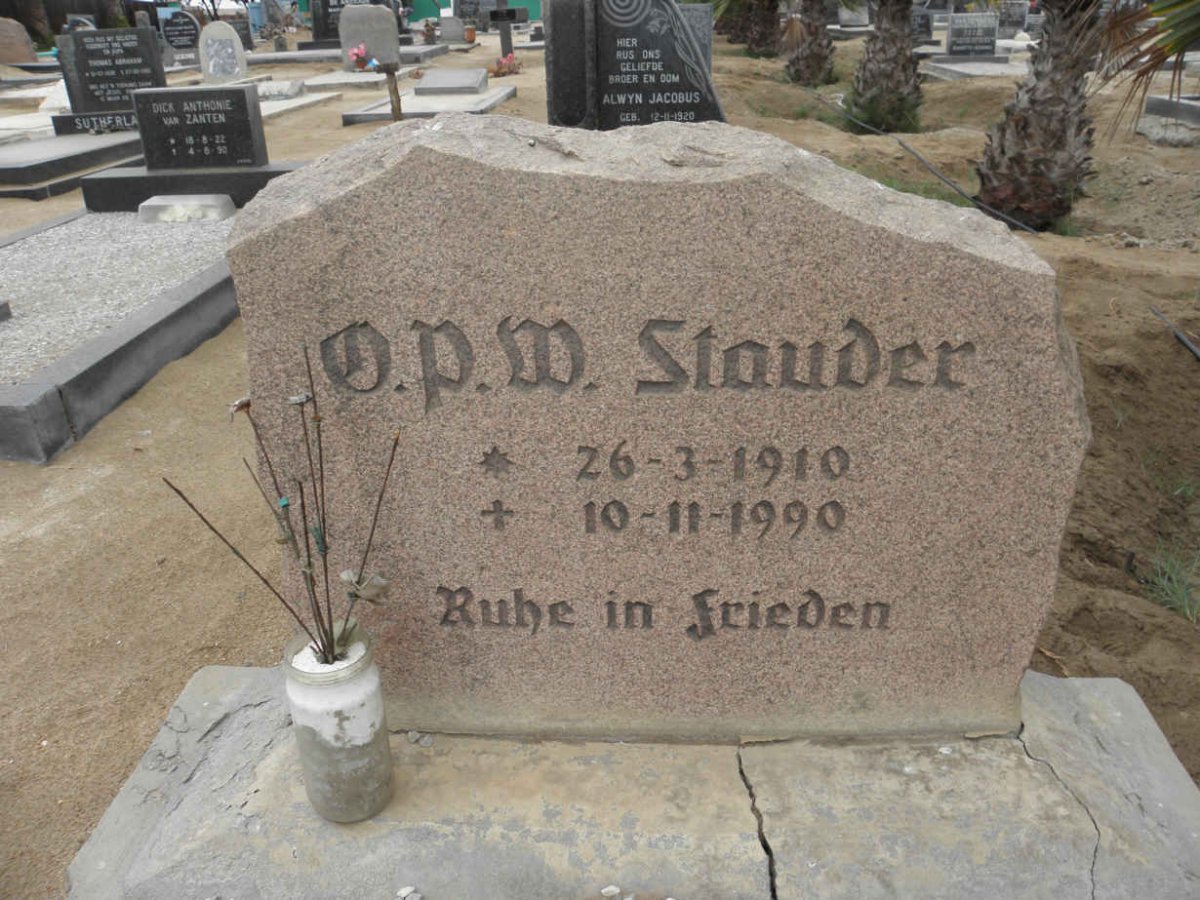 STAUDER D.P.W. 1910-1990