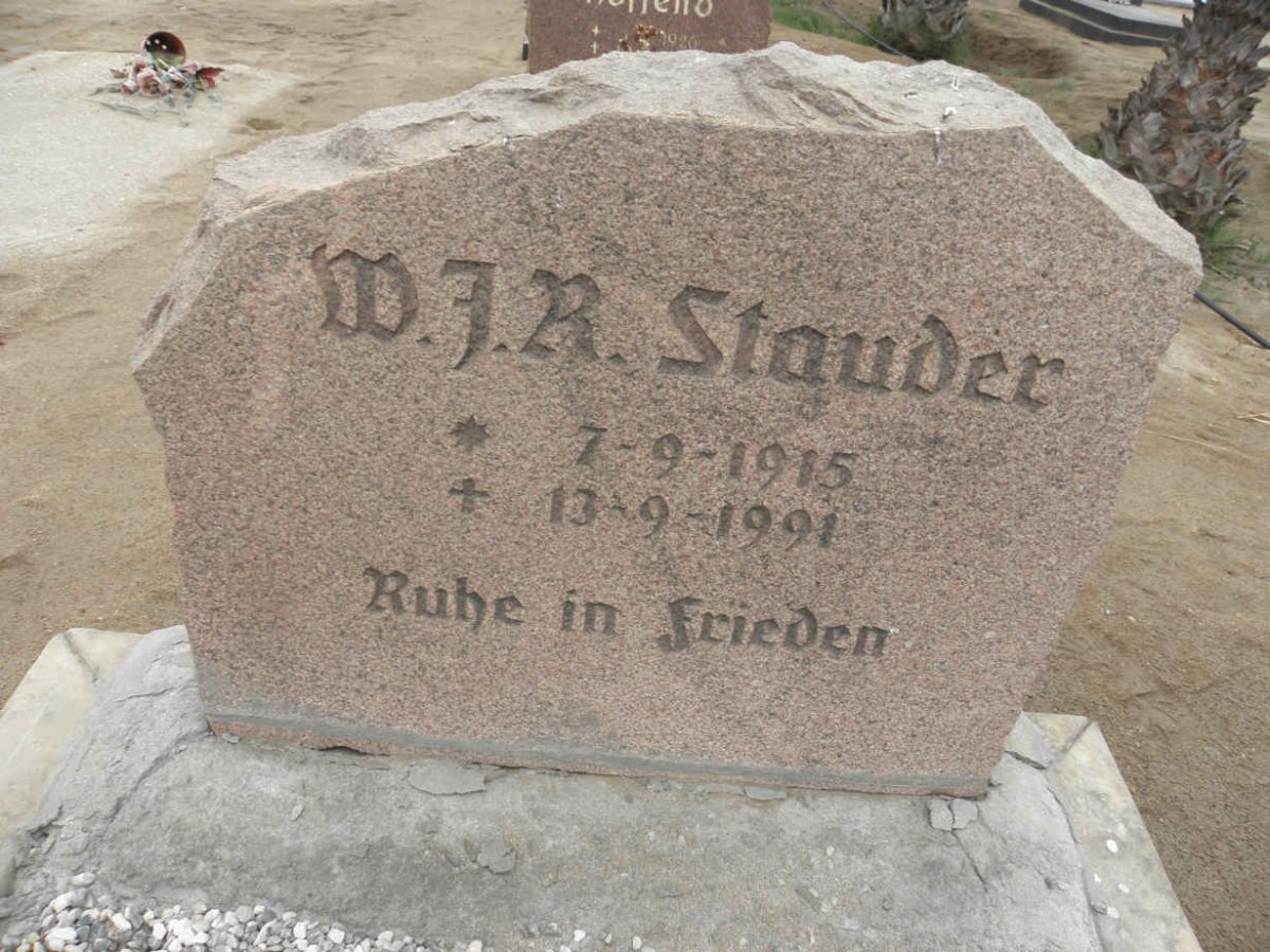 STAUDER W.J.R. 1915-1991