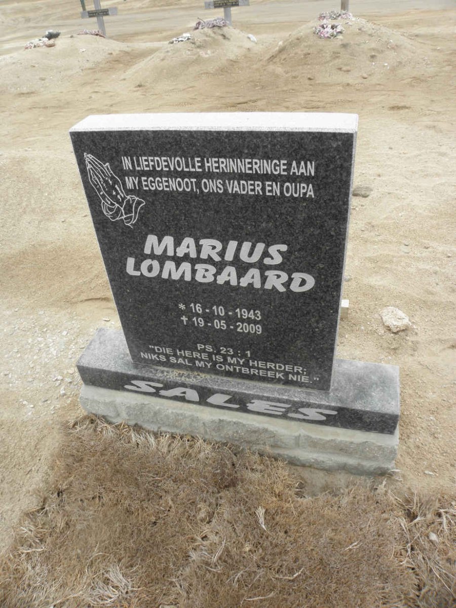 SALES Marius Lombaard 1943-2009 