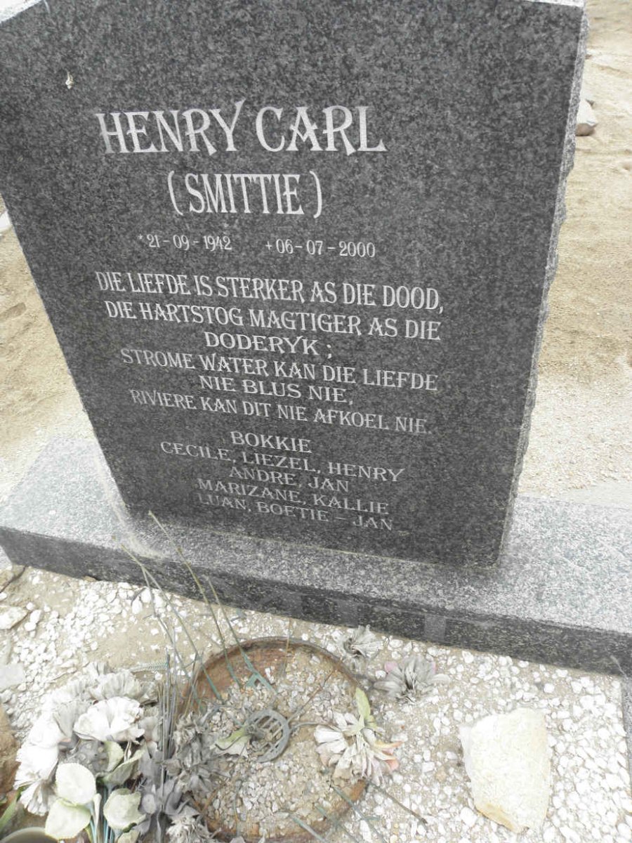 SMIT Henry Carl 1942-2000