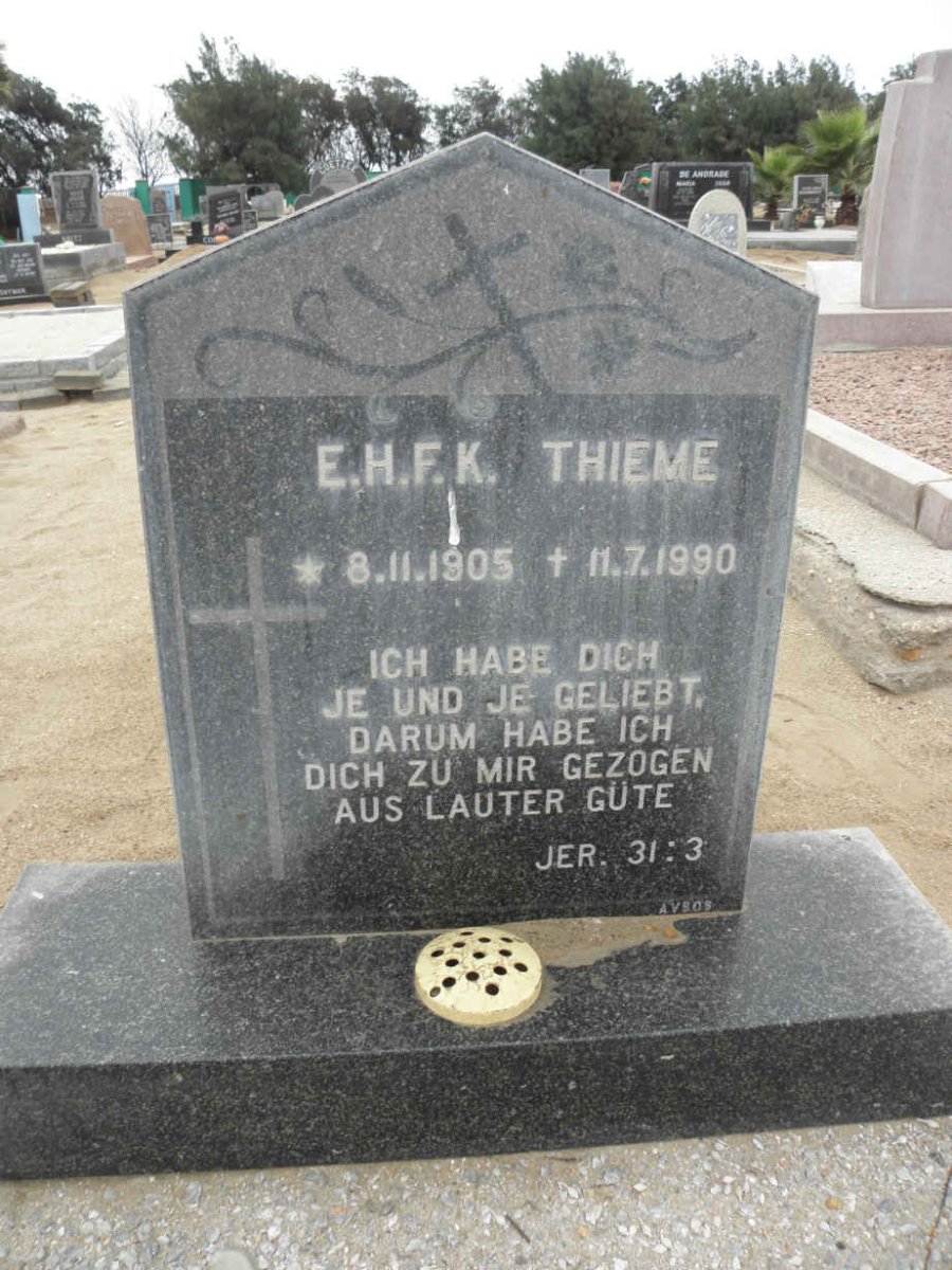 THIEME E.H.F.K. 1905-1990